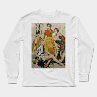 Colourful Friendship - Surreal/Collage Art Long Sleeve T-Shirt